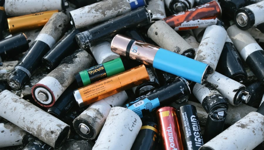 Pile of electronic waste from disposable vaping devices showing environmental impact